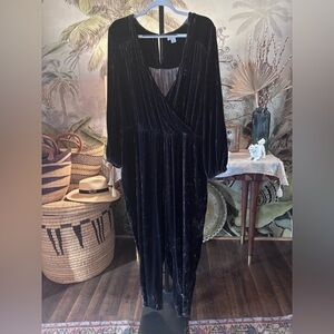 Sundance Black Velvet Jumpsuit